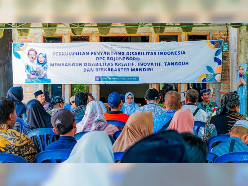 Di Komunitas Disabilitas Bojonegoro, Cantika Wahono Sampaikan Program Kartu Disabilitas Wahono-Nurul
