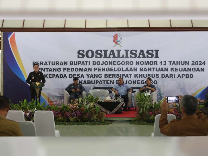 Pemkab Bojonegoro Gelar Sosialisasi Pengelolaan Bantuan Keuangan Khusus Desa