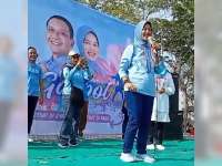 Cawabup Bojonegoro Nurul Azizah &lsquo;Senam Sehat Gaspol&rsquo; Bareng Ratusan Warga Baureno