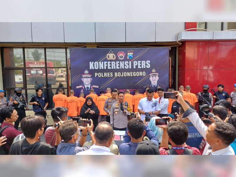 Polres Bojonegoro Tangkap 20 Pelaku Judi Online