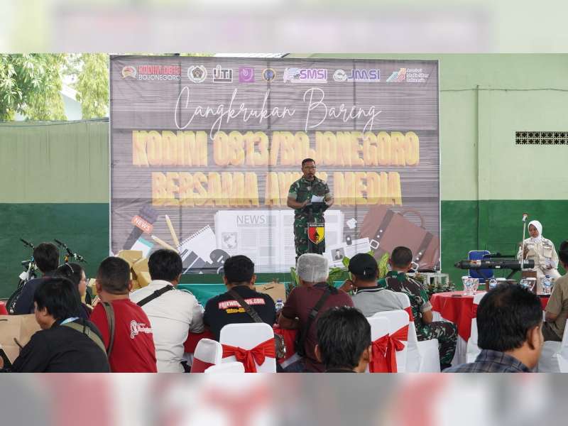 Jelang Pilkada 2024, Kodim 0813 Bojonegoro Gelar ‘Cangkrukan Bareng’ Awak Media