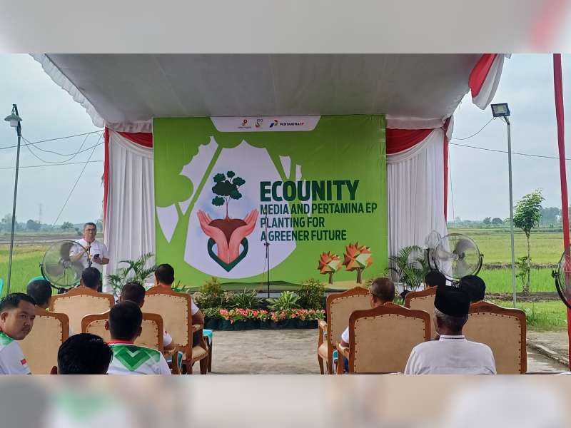 PT Pertamina EP Zona 11 Regional Indonesia Timur Tanam Pohon Bersama Awak Media Bojonegoro