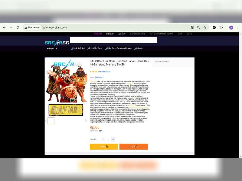 Website bojonegorokarir.com Diretas, Tampilannya Berubah Jadi Situs Judi Online