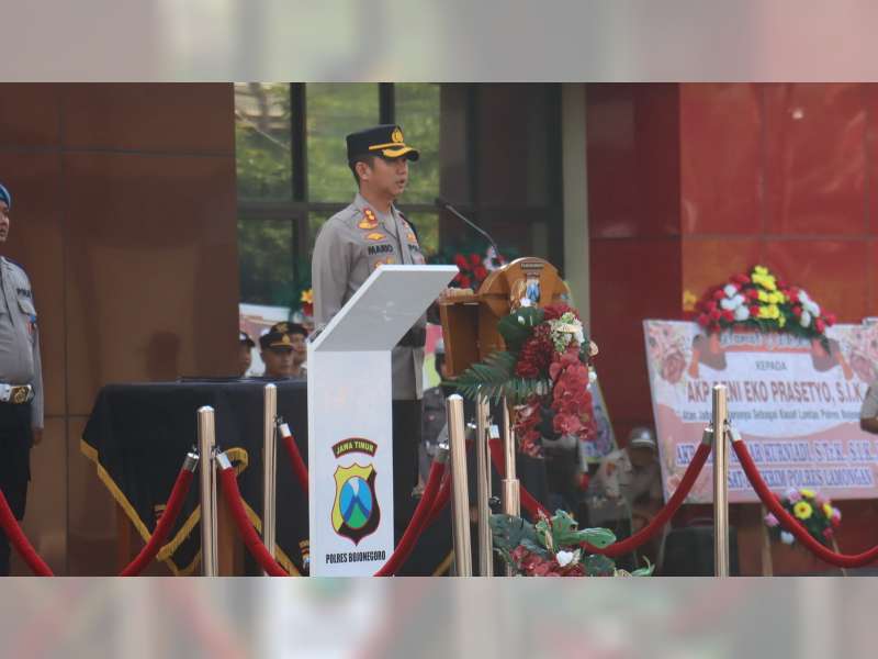 Kasat Resnarkoba, Kanit Regiden, dan 6 Kapolsek Jajaran Polres Bojonegoro Dimutasi