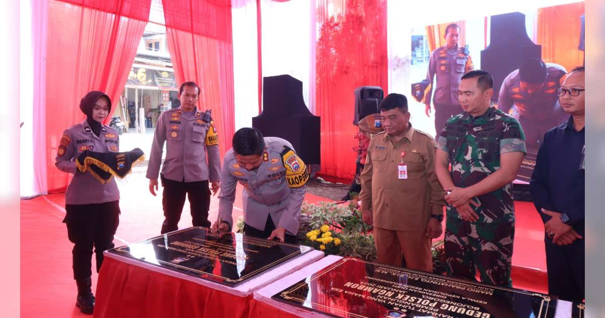 Kapolres Bojonegoro Resmikan 4 Gedung Baru Polsek dan Satu Pos Penjagaan Sat Lantas