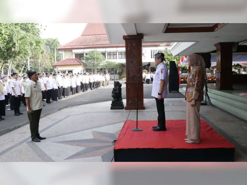 Pimpin Apel Terakhir, Pj Bupati Bojonegoro Adriyanto Sampaikan Salam Perpisahan