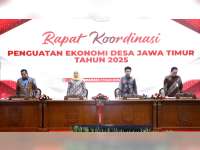 Bupati Bojonegoro Setyo Wahono Ikuti Rakor Penguatan Ekonomi Desa di Grahadi Surabaya