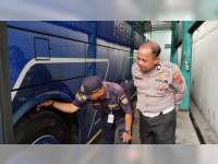 Jelang Mudik Lebaran, Pemkab Bersama Sat Lantas Polres Blora Gelar Pengecekan Armada Bus