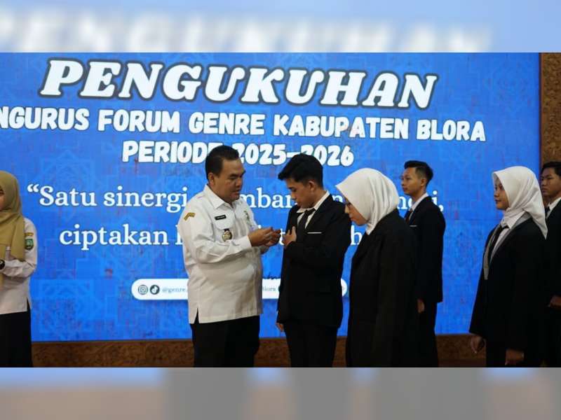 Bupati Kukuhan Duta Genre Blora, Upaya Bangun Generasi Muda Berkualitas