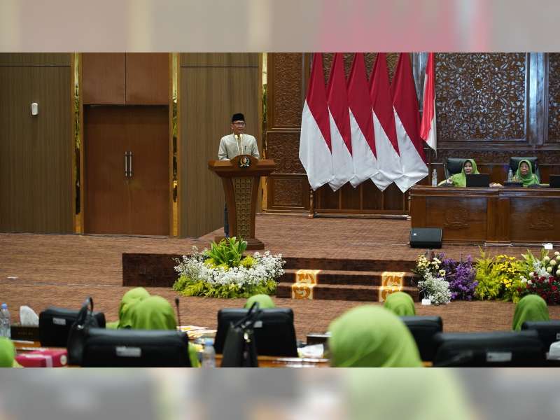 Bupati Hadiri Pelantikan Pengurus Anak Cabang Muslimat NU Kabupaten Bojonegoro