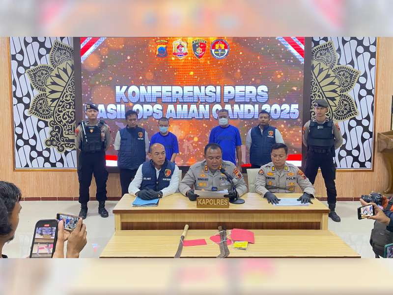 Polres Blora Amankan 5 Pelaku Premanisme, 3 Orang di Antaranya Oknum Wartawan