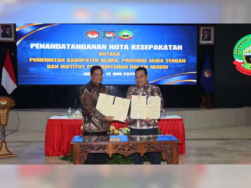 Fokus Penguatan SDM dan Pengembangan Daerah, Pemkab Blora Jalin Kerja Sama dengan IPDN