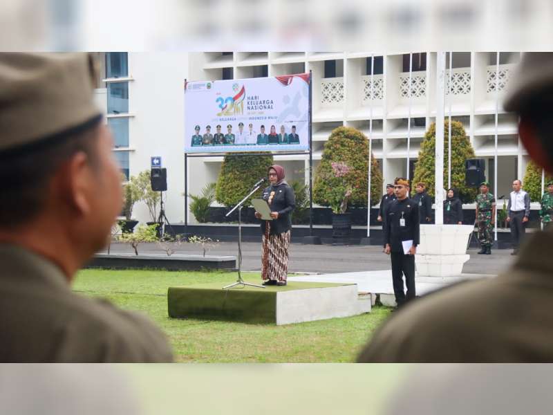 Pimpin Upacara Harganas, Wakil Bupati Blora Tegaskan Pentingnya Peran Keluarga