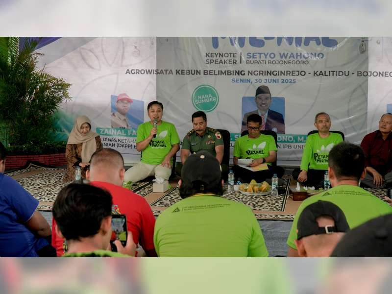 Bangun Ekosistem Pertanian yang Tangguh, PT ADS Fasilitasi Jagongan Petani Milenial Bojonegoro