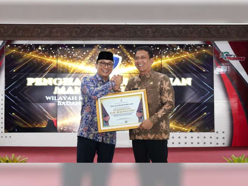 Bupati Bojonegoro Terima Penghargaan dari BKN RI atas Penyelenggaraan Seleksi CASN 2024