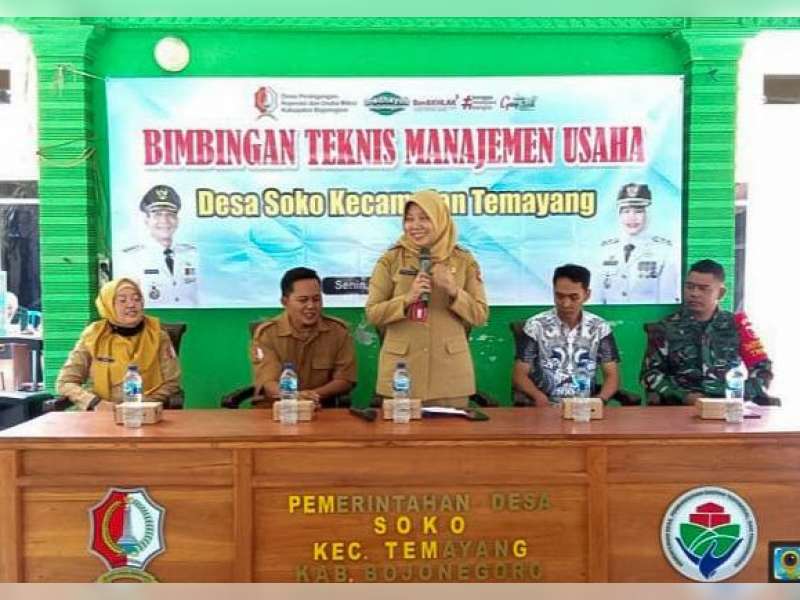 Pemkab Bojonegoro Gelar Bimtek Manajemen Usaha UMKM di Desa Soko Kecamatan Temayang