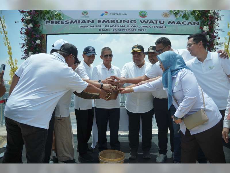 Atasi Permasalahan Kekeringan, Pertamina Bangun Embung Watu Macan Berbasis Agroforestri