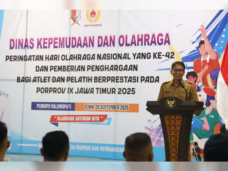 Bupati Bojonegoro Apresiasi Atlet dan Pelatih Berprestasi di Porprov IX Jatim 2025