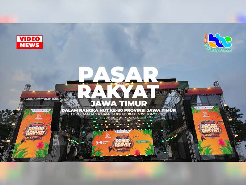 Pasar Rakyat HUT Ke-80 Provinsi Jawa Timur di Bojonegoro