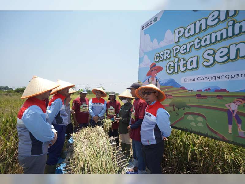 Dukung Swasembada Pangan Nasional, Pertagas Lakukan Panen Raya di Sidoarjo