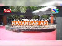 Prosesi Pengambilan Api Abadi Peringatan Hari Jadi Bojonegoro Ke-348