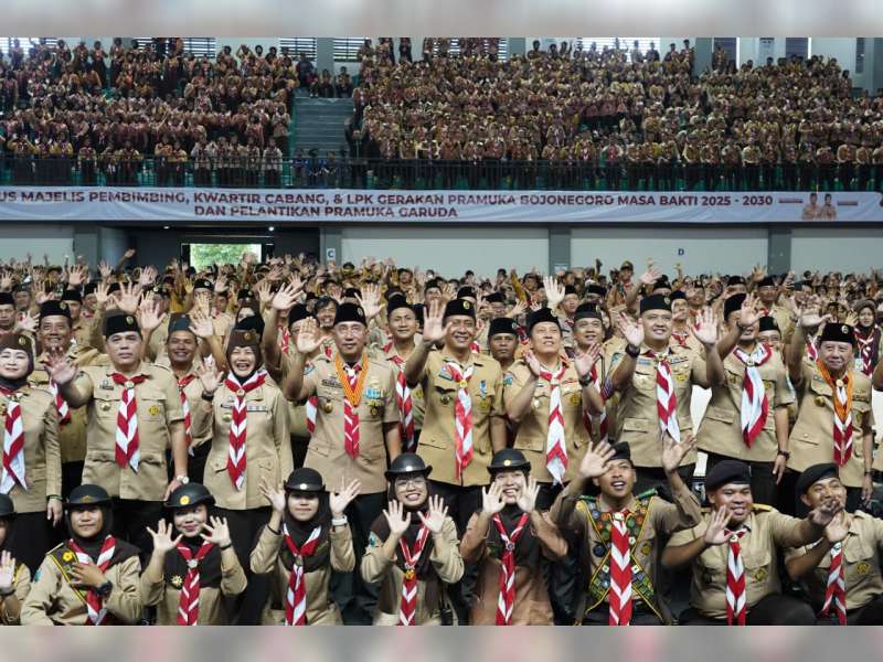 Pelantikan Mabincab dan Kwarcab 2025–2030, Bupati Bojonegoro Tekankan Penguatan Karakter Pemuda