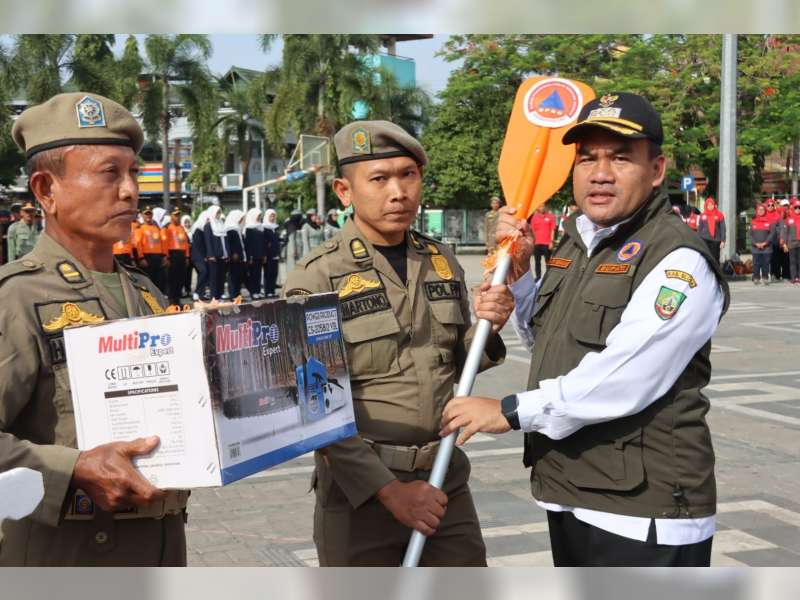 Bupati Blora Pimpin Apel Kesiapsiagaan Bencana Menghadapi Musim Hujan 2025/2026 ‎