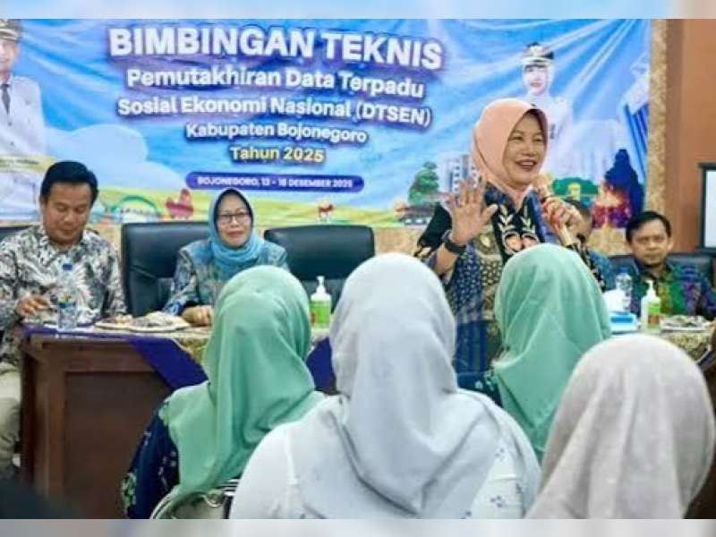 DTSEN Jadi Fondasi Utama Pemkab Bojonegoro untuk Program Bansos dan Pembangunan Daerah