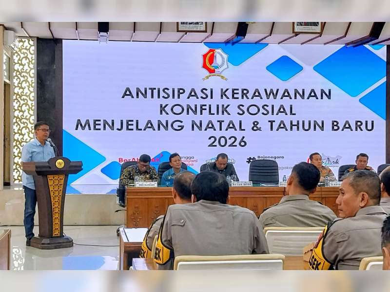 Pemkab Bojonegoro Intensifkan Pengamanan Nataru hingga Antisipasi Bencana Alam