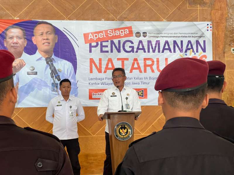 Lapas Bojonegoro Gelar Apel Siaga Pengamanan Natal 2025 dan Tahun Baru 2026 Bareng TNI-Polri