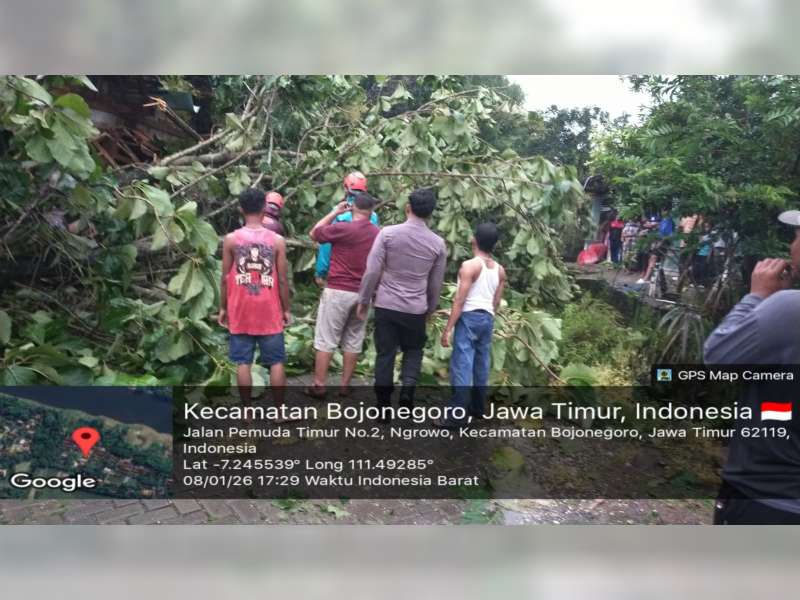 Diterjang Angin Kencang, Puluhan Rumah Warga di Ngraho, Bojonegoro Alami Kerusakan