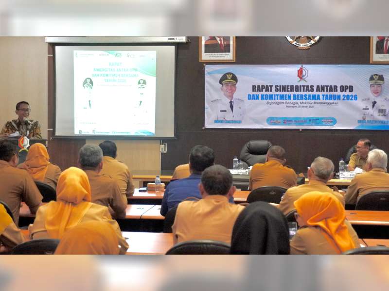 Perkuat Sinergitas Lintas Sektoral, Satpol PP dan 19 OPD Bojonegoro Teken Komitmen Wujudkan Ketertiban Umum