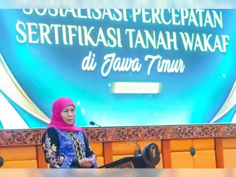 Gubernur Jatim Tegaskan Komitmen Pemerintah Percepat Sertifikasi Tanah Wakaf
