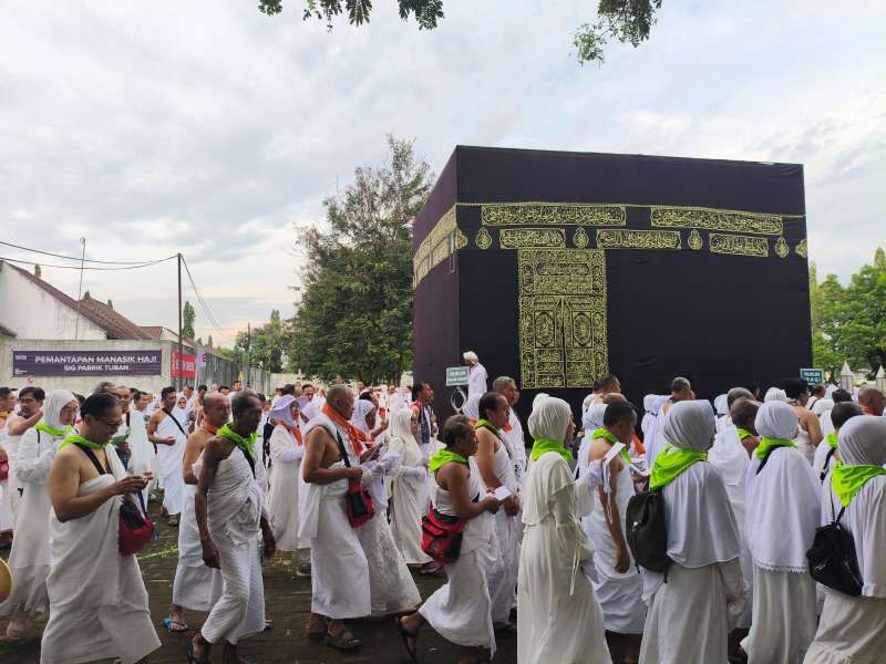 1.800 Calon Haji  Ikuti Bimbingan Praktik Manasik Haji di SIG Tuban