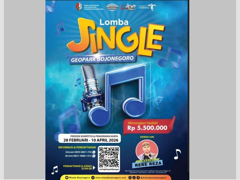 Pemkab Bojonegoro Gelar Lomba Cipta Jingle Geopark,
