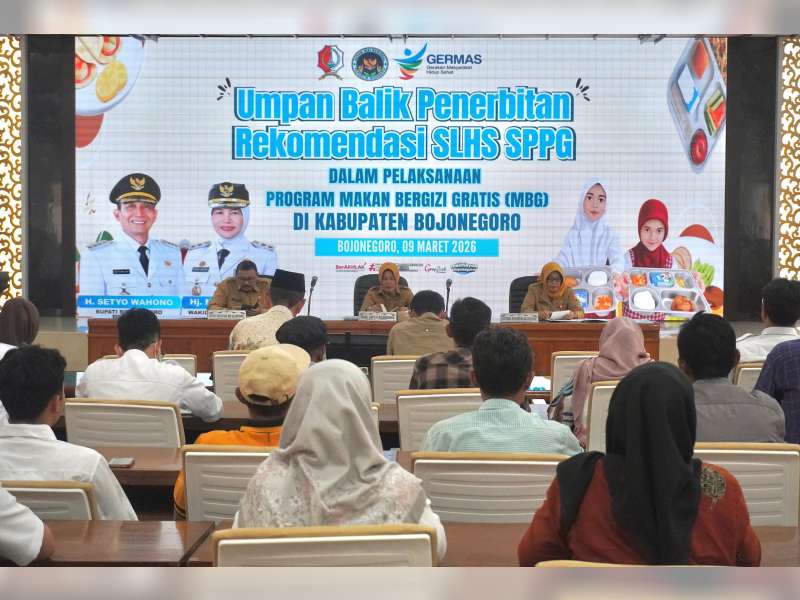Pemkab Bojonegoro Kebut Sertifikasi Laik Higiene Dapur Makan Bergizi Gratis
