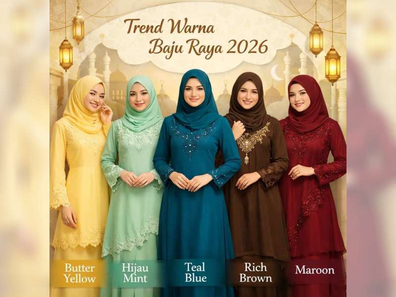 Tren Busana Lebaran 2026: Warna Solid dan Wastra Lokal Semakin Diminati