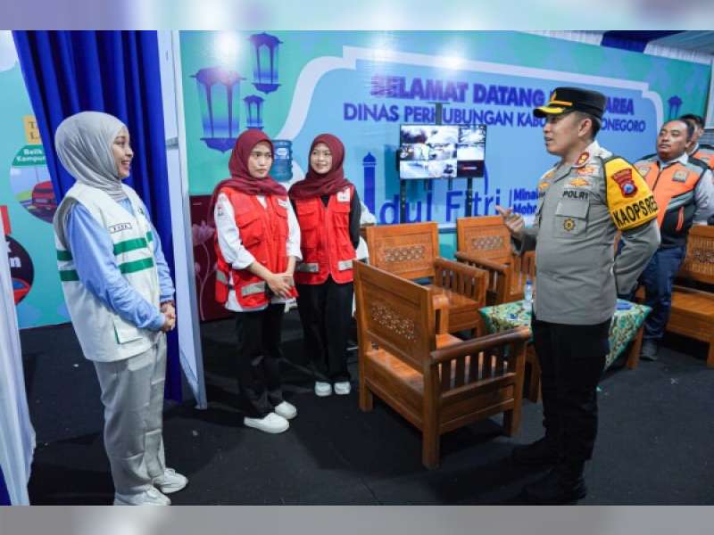 PMI Bojonegoro Siagakan Layanna untuk Pemudik di Rest Area UPT PKB