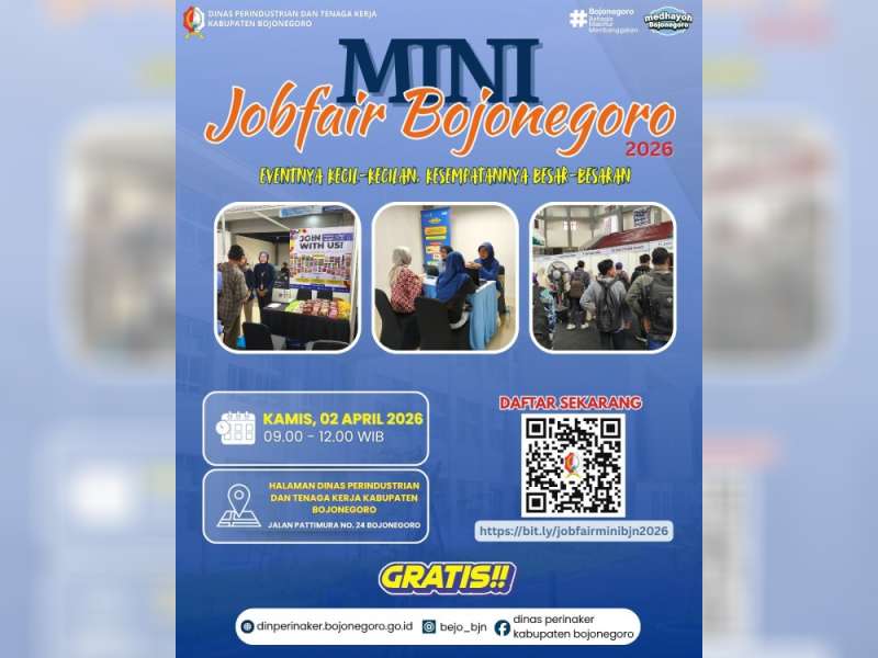 Tekan Pengangguran, Pemkab Bojonegoro Bakal Gelar Mini Jobfair