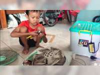 Bocah 9 Tahun Asal Bojonegoro Jago Otak-Atik Elektronik, Bercita-cita Jadi Insinyur