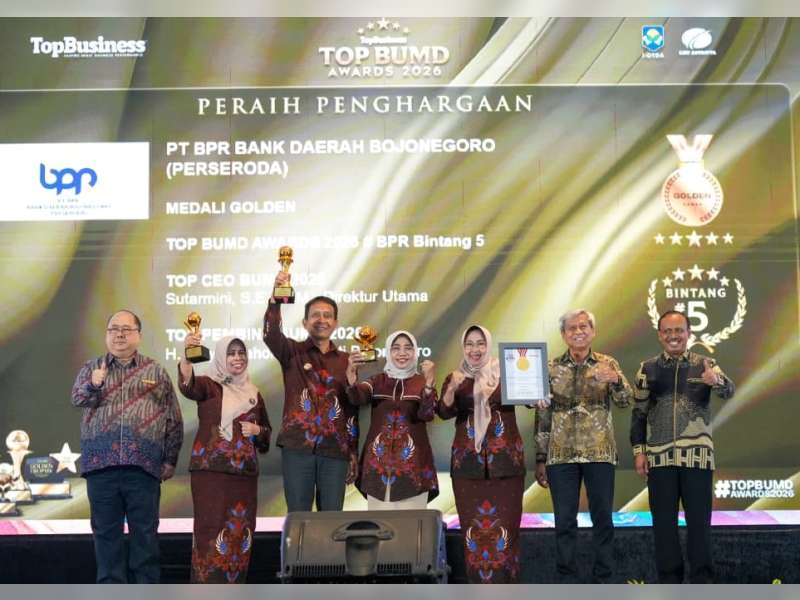 BUMD Bojonegoro Raih Penghargaan Bergengsi di Ajang TOP BUMD Awards 2026