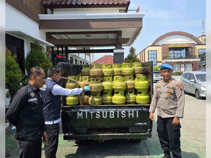 Polres Blora Gagalkan Penyelundupan Ratusan Tabung LPG Bersubsidi Asal Tuban