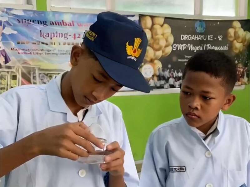 Alvin Putra dan Ridwan Firdaus, Dua Pelajar SMPN 1 Purwosari yang Sulap Limbah Bonggol Pisang Jadi Kandidat Pencegah Kanker