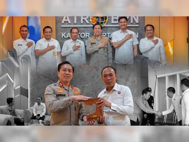 Perkuat Sinergi Lintas Sektoral, Kapolres Bojonegoro Kunjungi Kantor ATR/BPN