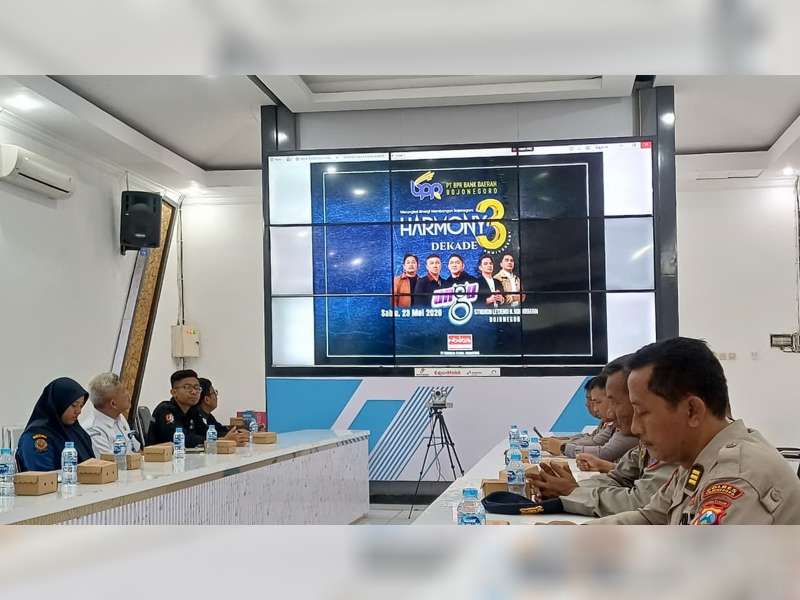 Polisi Gelar Rakor Pengamanan Konser Band Ungu di Stadion Letjen H Soedirman Bojonegoro