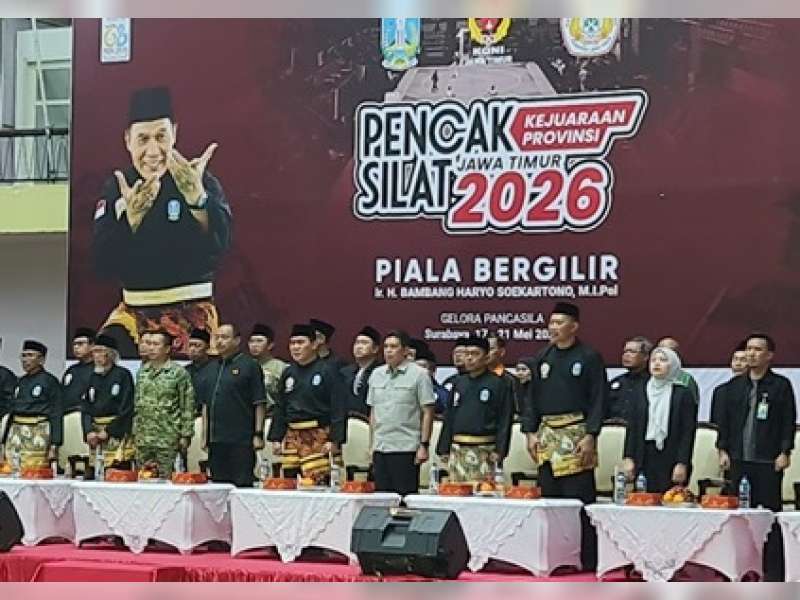 Ratusan Pesilat Berebut Tiket Puslatda Jatim dalam Kejurprov Pencak Silat 2026 di Surabaya