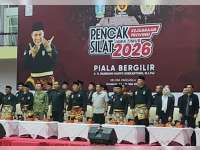 Ratusan Pesilat Berebut Tiket Puslatda Jatim dalam Kejurprov Pencak Silat 2026 di Surabaya