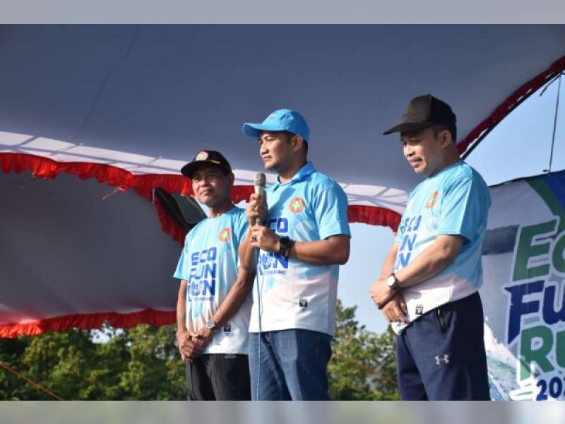 Ratusan Peserta Meriahkan Temayang Eco Fun Run 2026 di Bendungan Gongseng