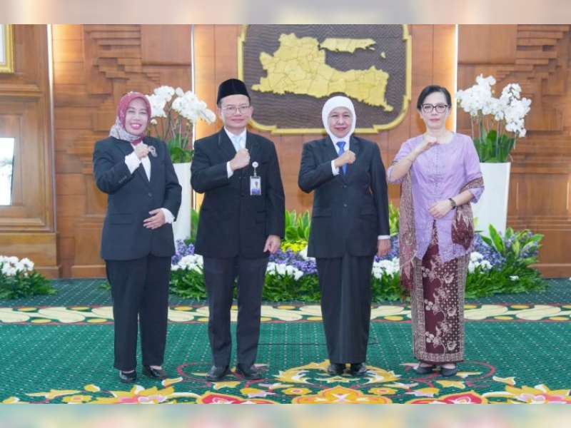 Gubernur Khofifah Kukuhkan Kepala BPKP Jatim yang Baru, Tekankan Penguatan Sinergi Lintas Sektor