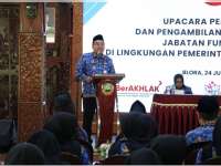 Bupati Arief Rohman Ambil Sumpah 191 Pejabat Fungsional Baru di Blora